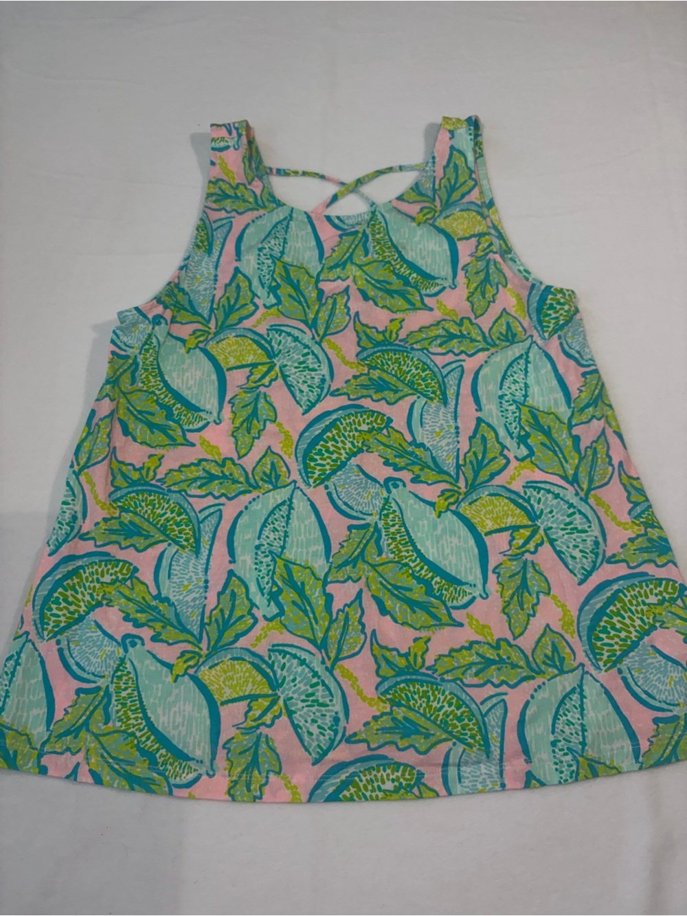Lily Pulitzer women’s Pink Tropical Print Tank Top‎